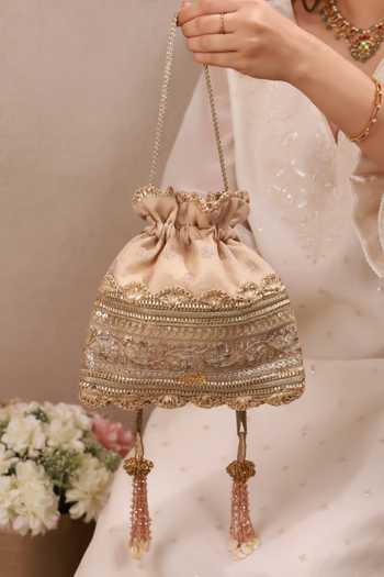 AMYRA Mrida Brocade Woven Potli