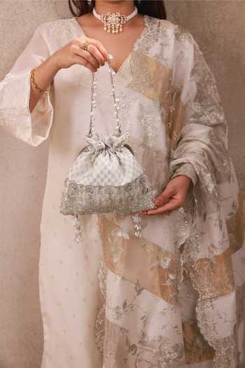 AMYRA Sitara Brocade Woven Potli