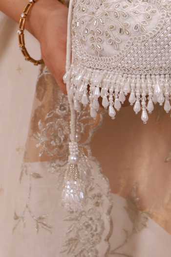 Buy AMYRA Silver Embroidery, Beads, Pearls, Crystals, Tassels, Lace, Sehra Mini Potli Online at Aza Fashions Buy_AMYRA_Silver Embroidery, Beads, Pearls, Crystals, Tassels, Lace, Sehra Mini Potli _Online_at_Aza_Fashions