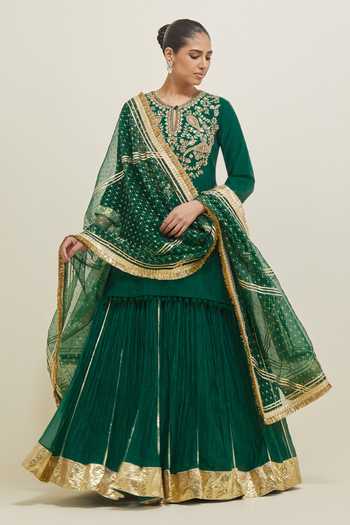 Ikshita Choudhary Embroidered Kurta Lehenga Set