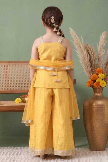 Petite Pomme Woven Kurta Palazzo Set 