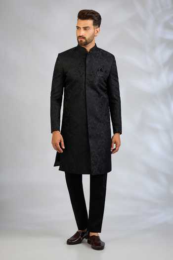 SPRING BREAK Botanical Embroidered Sherwani Set