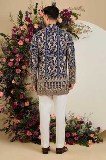 Kasbah Floral Zari Embroidered Kurta 