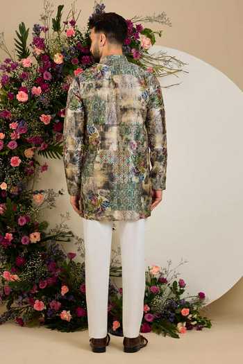 Kasbah Botanical Aari Embroidered Kurta