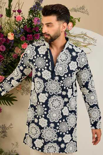 Kasbah Floral Dori Embroidered Kurta 