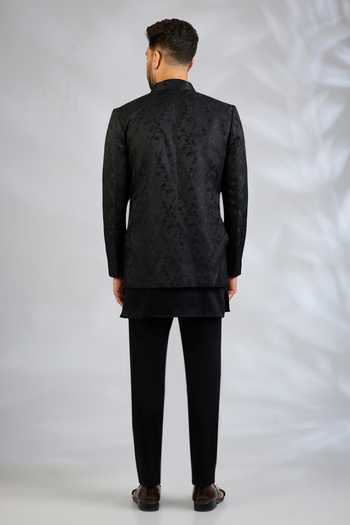 SPRING BREAK Botanical Embroidered Jacket & Kurta Set