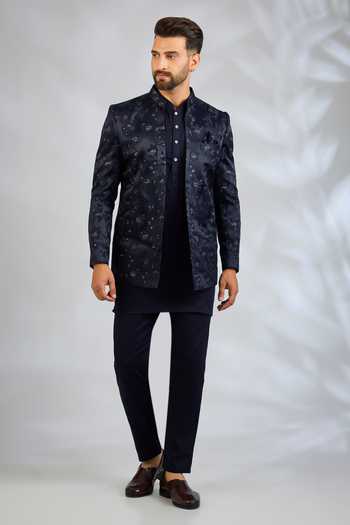 SPRING BREAK Floral Embroidered Jacket & Kurta Set