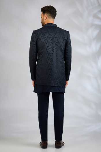 SPRING BREAK Botanical Embroidered Jacket & Kurta Set