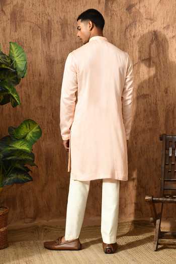 Sulakshna Jasra Mirrorwork Chanderi Kurta & Pyjama Set 
