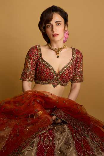 Roqa Zareen Banarasi Bridal Lehenga Set