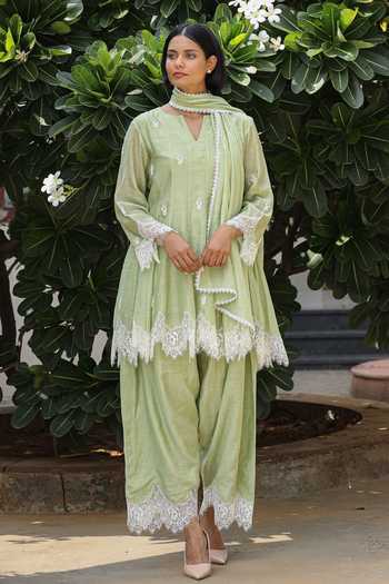 Charu Makkar Belle Dori Embroidered Short Anarkali Set