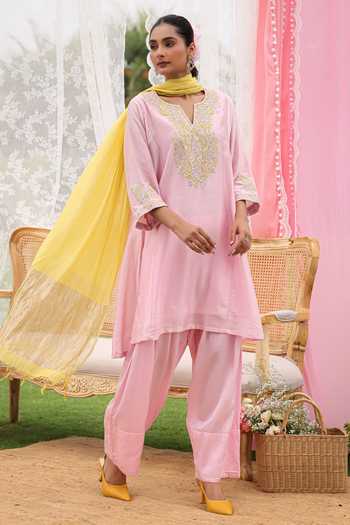 Charu Makkar Chloe Resham Embroidered Kurta Set