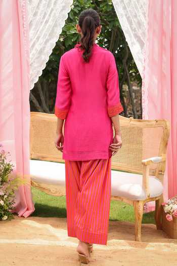 Charu Makkar Thea Dori Work Kurta Farshi Salwar Set