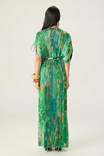 Saaksha & Kinni Sasha Floral Print Kaftan 