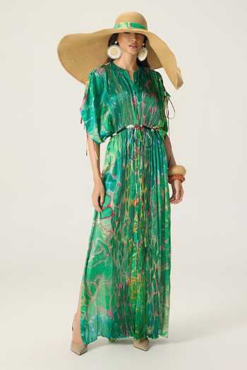 Saaksha & Kinni Sasha Floral Print Kaftan 