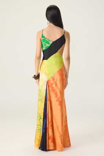 Saaksha & Kinni Albie Patchwork Print Dress 