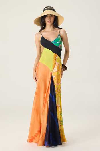 Saaksha & Kinni Albie Patchwork Print Dress 