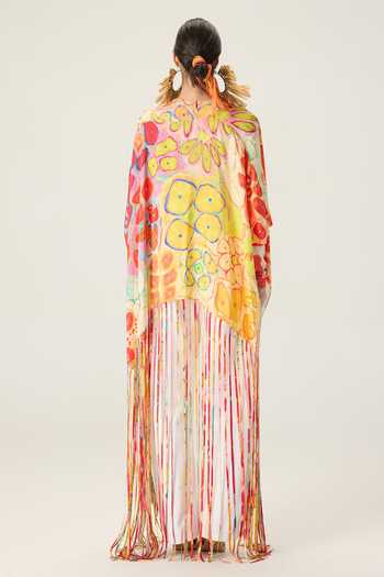 Saaksha & Kinni Leni Floral Print Cape