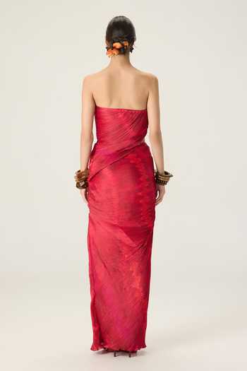 Saaksha & Kinni Adelita Pleated Maxi Dress