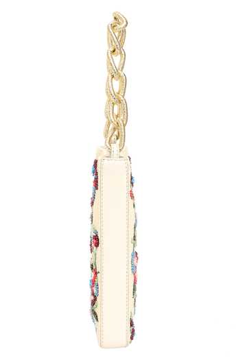 The Leather Garden_Ivory Fable Beaded Leather Handbag _Online_at_Aza_Fashions