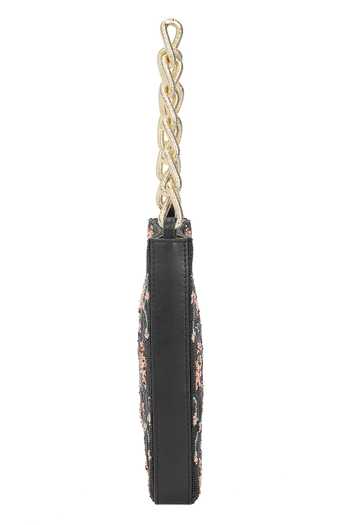 Buy_The Leather Garden_Black Dawn Beaded Leather Handbag _Online_at_Aza_Fashions