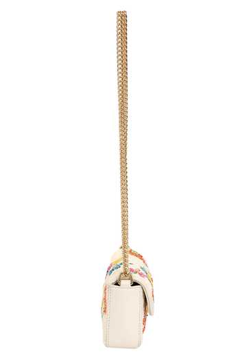The Leather Garden_Ivory Meadow Beaded Leather Crossbody Bag _Online_at_Aza_Fashions
