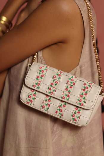 The Leather Garden Echo Beaded Leather Bag 