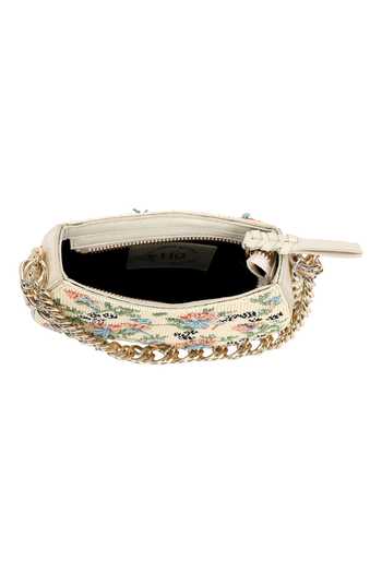 Buy_The Leather Garden_Ivory Opal Beaded Leather Bag _Online_at_Aza_Fashions