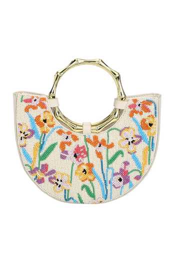 Shop_The Leather Garden_Ivory Eden Floral Embroidered Bag With Pouch _Online_at_Aza_Fashions