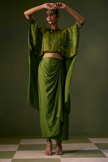 Prahnaaya Nexa Lite Top With Wrap Skirt 