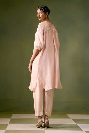 Prahnaaya Hand Embroidered Kurta & Pant Set 