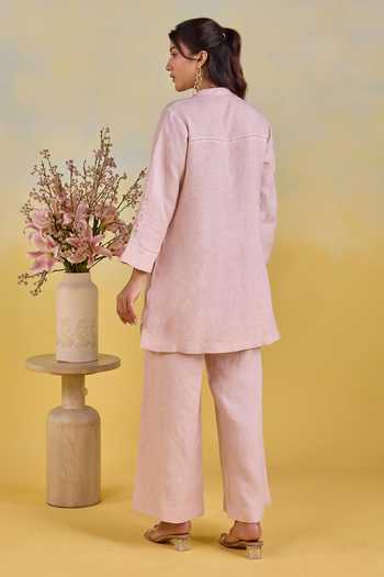 Kapaas Garden Embroidered Shirt & Pant Set 
