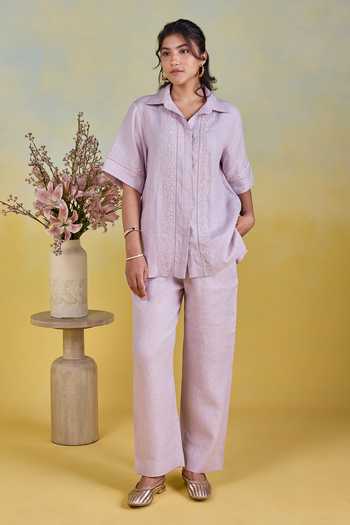 Kapaas Hand Embroidered Shirt & Pant Set 