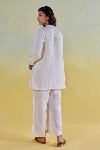 Kapaas Hand Embroidered Shirt & Pant Set 