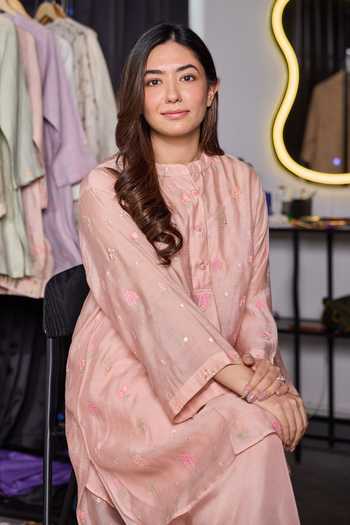 Kapaas Sweet Pea Embroidered Shirt & Pant Set 