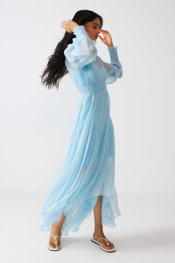 Reena Sharma Asymmetric Maxi Dress 