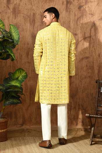 Sulakshna Jasra Embroidered Georgette Kurta & Pyjama Set 