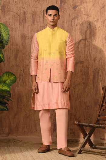 Sulakshna Jasra Ombre Nehru Jacket Set 