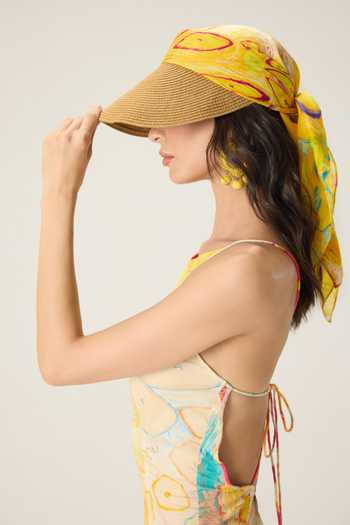 Saaksha & Kinni Multi Color Cotton High Neck Samantha Floral Print Dress at Aza Fashions Saaksha & Kinni_Multi Color Cotton High Neck Samantha Floral Print Dress _at_Aza_Fashions