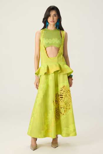 Saaksha & Kinni Sally Scallop V Neck Blouse