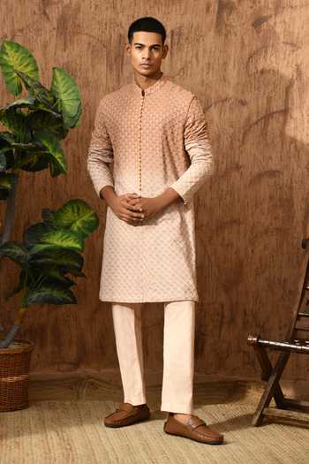 Sulakshna Jasra Embroidered Georgette Kurta & Pyjama Set 
