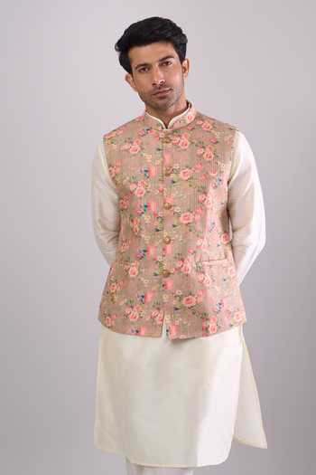 Arihant Rai Sinha Floral Pattern Bundi 