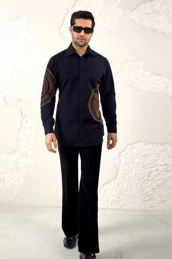 Courtyard By Abhi Beaded Elegance Shirt & Pant Set