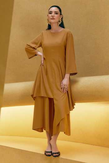 House Of Fett Buttery Caramel Tunic & Pant Co-ord Set