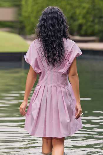 House Of Fett Whipped Flowers Embroidered Dress