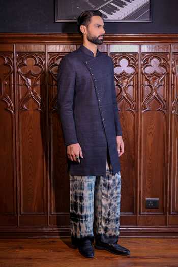 Buy Jorah Men Black Pashmina, Satin Jacket And Pant Set Online at Aza Fashions Buy_Jorah Men_Black Pashmina, Satin Jacket And Pant Set _Online_at_Aza_Fashions