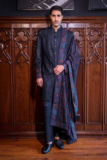Jorah Men Pashmina Jacket & Kurta Set 