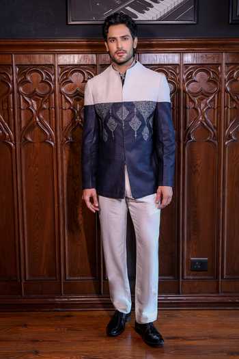 Jorah Men Half & Half Bandhgala Set 