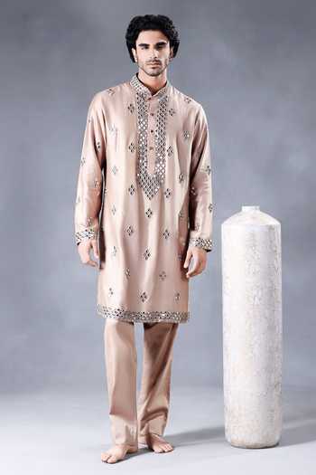 Jorah Men Mirror Work Kurta Set 