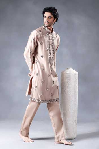 Jorah Men Mirror Work Kurta Set 